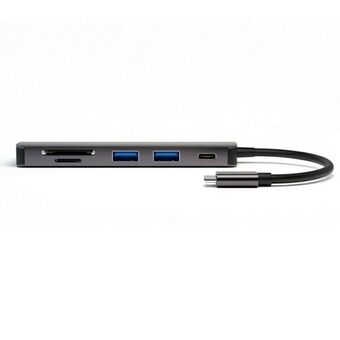 4smarts HUB 6i1 DeX Funktion 2xUSB-A 3.0/USB-C/HDMI/SD/MicroSD grå 468782