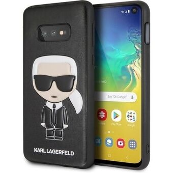 Karl Lagerfeld KLHCS10LIKPUBK S10e G970 hardcase sort/schwarz Iconic Karl Embossed