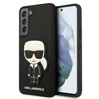 Karl Lagerfeld KLHCS22SOKPK S901 S22 sort/sort hårdt etui Saffiano Ikonik Karl\'s Patch