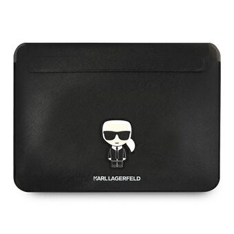 Karl Lagerfeld Sleeve KLCS14PISFBK 14" sort/black Saffiano Ikonik Karl