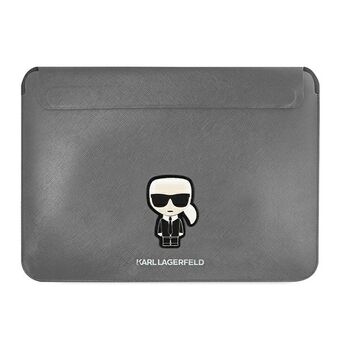 Karl Lagerfeld Sleeve KLCS14PISFG 13/14" sølv/sølv Saffiano Ikonik Karl