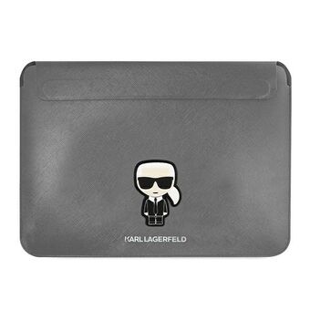 Karl Lagerfeld Sleeve KLCS16PISFG 16" sølv / sølv Saffiano Ikonik Karl