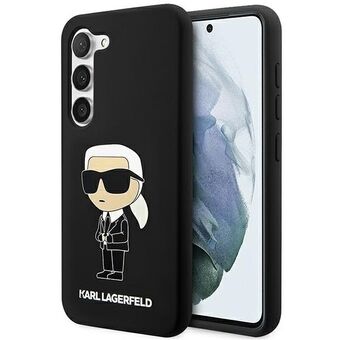 Karl Lagerfeld KLHCS23MSNIKBCK S23+ S916 hårdt etui sort/sort Silikone Ikonik