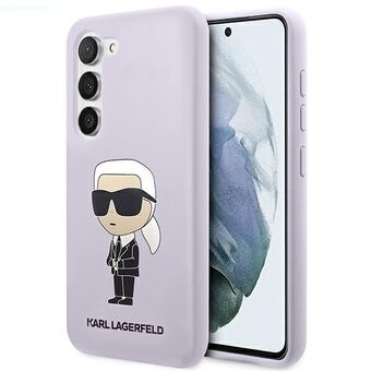 Karl Lagerfeld KLHCS23SSNIKBCU S23 S911 hårdt etui purpur/lilla silikone Ikonik