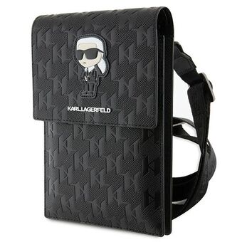 Karl Lagerfeld Taske KLWBSAKHPKK sort/black Saffiano Monogram Ikonik