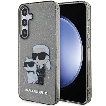 Karl Lagerfeld KLHCS24SHNKCTGK S24 S921 sort/hårdtaske med glimmer Karl&Choupette.