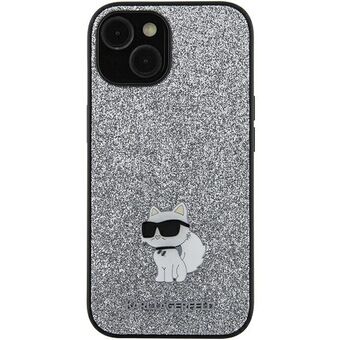 Karl Lagerfeld KLHCSA55GCNPSG A55 A556 sølv hardcase Fast Glitter Choupette Logo Metalspænde