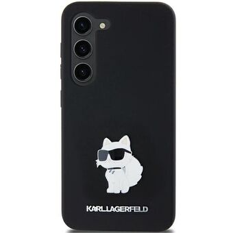 Karl Lagerfeld KLHCSA35SMHCNPK A35 A356 sort/hårdtaske Silicone Choupette Metal Pin