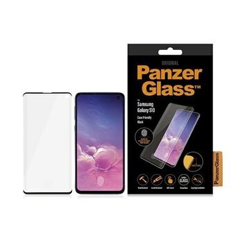 PanzerGlass Curved Super+ Samsung S10 G973 Håndvenlig Fingeraftryk Cover sort