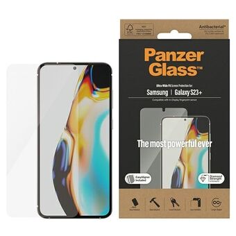 PanzerGlass Ultra-Wide Fit til Samsung S23+ S916 skærmbeskyttelse 7316 med applikator.