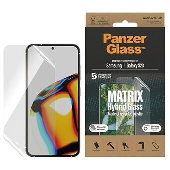 PanzerGlass Matrix Ultra-Wide Fit Sam S23 S911 Skærmbeskyttelse 7318 med positioneringsværktøj