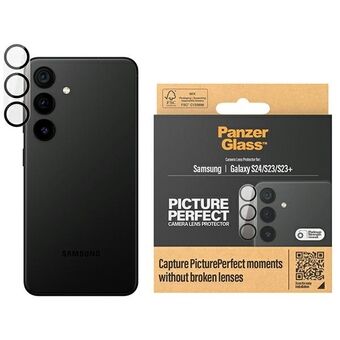 PanzerGlass Picture Perfect er en 1204 kamera linse til Samsung S24 / S23 / S23+ telefonen.