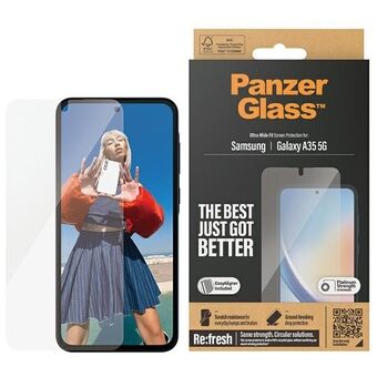 PanzerGlass Ultra-Wide Fit Sam A35 5G A356 Skærmbeskyttelse inklusive Easy Aligner 7357.