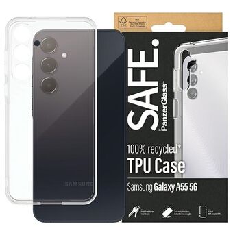 SAFE fra PanzerGlass til Samsung A55 5G A556 Hardcase er gennemsigtig og sikker. SAFE95691.