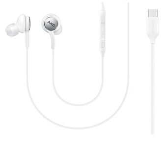 Zestaw stereo Samsung EO-IC100BW AKG hvid/white USB-C