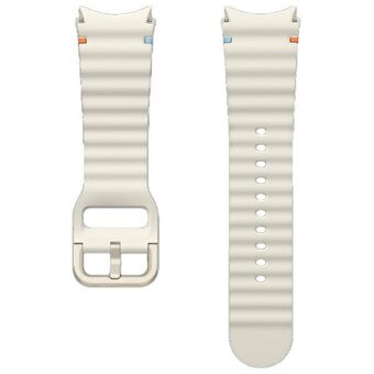 Pasek Sport Band Samsung ET-SNL30SWEGEU til Watch7 / 6 / 5 / 4 20mm S/M cremefarvet/cream