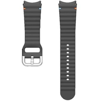 Pasek Sport Band Samsung ET-SNL31LBEGEU til Watch7 / 6 / 5 / 4 20mm M/L grå/mørkegrå