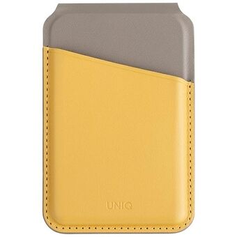 UNIQ Lyden DS magnetisk pung RFID og telefonholder gulgrå/canary yellow-flint grey.