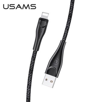 USAMS U41 lynflettet kabel 1m 2A sort / sort SJ391USB01 (US-SJ391) Hurtig opladning