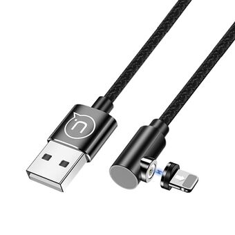 USAMS U54 vinklet magnetkabel 1m lynsort / sort SJ444USB01 (US-SJ444)