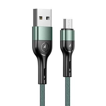 USAMS U55 2A micro USB kabel, 1 stk. til sæt U55 grøn / grøn 1m SJ450USBSG02 (US-SJ450)