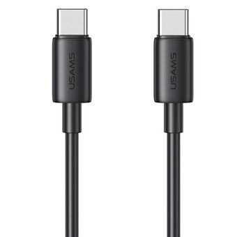 USAMS Kabel USB-C til USB-C 60W 1m Hurtig Opladning YD Serie sort SJ711USB01(US-SJ711)