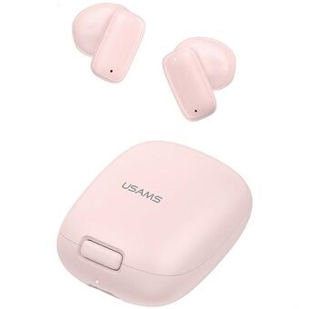 USAMS Bluetooth 5.3 TWS ID-serie trådløse øretelefoner i pink BHUID04 (ID25)