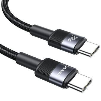 USAMS flettet kabel 240W USB-C/USB-C 1.2m SY-serie tarnish SJ727USB01