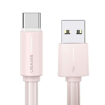 USAMS Kabel USB-C 3A YU Series 1m USB-C/USB-A lyserød/pink SJ732USB04 (US-SJ732)