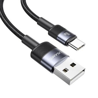 USAMS SET Kabel USB til USB-C 3A 1.2m Hurtig Opladning stål/anløbning 30 stk. SJ718ZJ01 (US-SJ718)