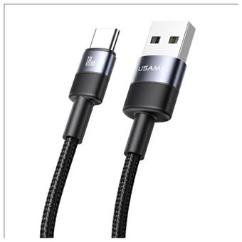 USAMS Kabel USB-A til USB-C 3A 1,2m Aluminiumlegering Datakabel SY Serie SJ718USB01 (US-SJ718)