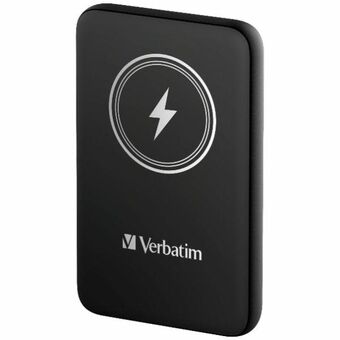 Verbatim Powerbank induktiv `n` Go 15W 5000mAh Trådløs Magnetisk sort/black 32240