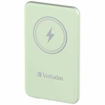 Verbatim Powerbank indukcyjny \'n\' Go 15W 5000mAh Trådløs Magnetisk grøn/green 32241