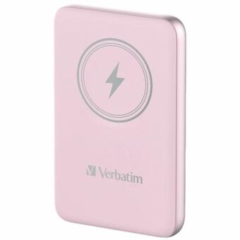 Verbatim Powerbank indukcyjny `n` Go 15W 5000mAh trådløs magnetisk lyserød/pink 32243