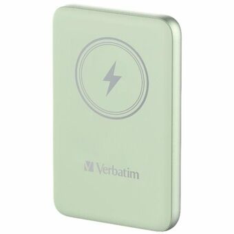 Verbatim Powerbank induktiv `n` Go 15W 10000mAh Trådløs Magnetisk grøn/green 32246