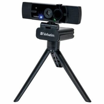 Verbatim webcam med mikrofon Full HD 1080p AWC-03 sort/black 49580