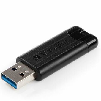 Verbatim Pendrive 256GB USB-A 3.2 PinStripe sort/black 49320