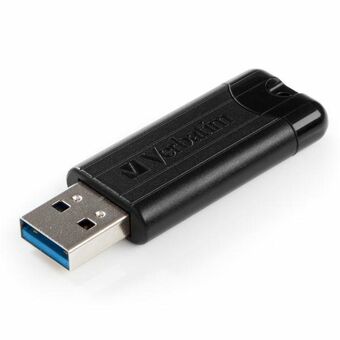 Verbatim Pendrive 32GB USB-A 3.2 PinStripe sort/black 49317