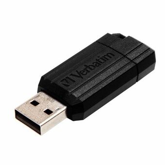 Verbatim Pendrive 8GB USB-A 2.0 PinStripe sort/black 49062