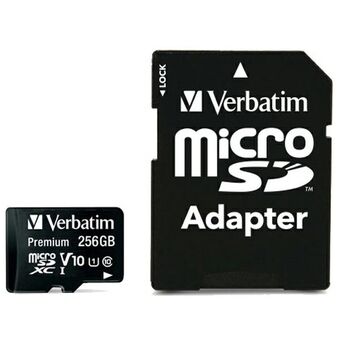 Verbatim Karta microSDXC 256GB V10 + adapter sort/black 44087