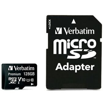 Verbatim Karta microSDXC 128GB V10 + adapter sort/black 44085