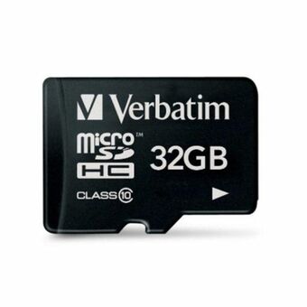 Verbatim Karta microSDHC 32GB V10 sort/black 44013