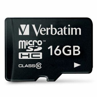 Verbatim microSDHC-kort 16GB V10 sort 44010