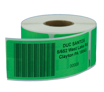 DYMO labels 99014 (101mm x 54mm) 220 stk. labels - Grøn