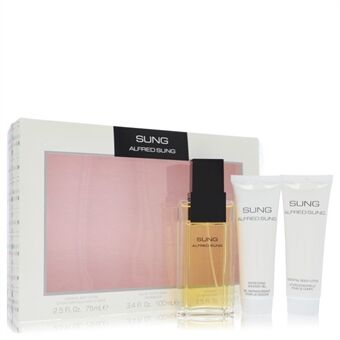 Alfred SUNG by Alfred Sung - Gift Set -- 3.4 oz Eau De Toilette Spray + 2.5 oz Body Lotion + 2.5 oz Shower Gel - til kvinder