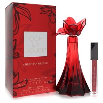 Christian Siriano Ooh La Rouge by Christian Siriano - Eau De Parfum Spray + 0.21 oz Red Lip Gloss 100 ml - til kvinder