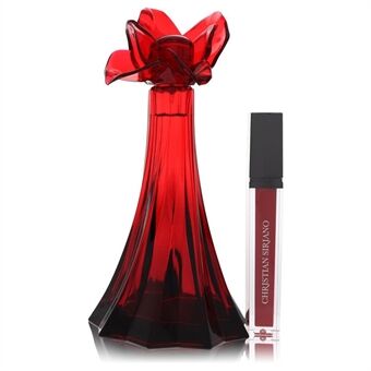 Christian Siriano Ooh La Rouge by Christian Siriano - Eau De Parfum Spray + 0.21 Oz Red Lip Gloss (Unboxed) 100 ml - til kvinder