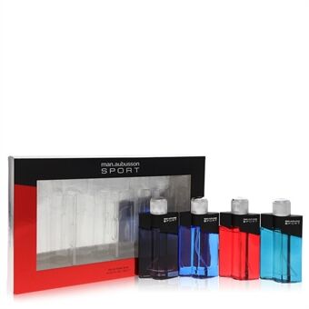 Man Aubusson Sport by Aubusson - 4 x 0.5oz Sport EDT Spray ( One each of Sport Blue, Sport Red, Sport Aqua, Sport Black) -- - til mænd