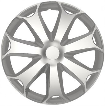 Hubcap Mega 13 tommer ABS sølv