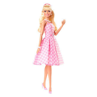 Barbie The Movie Pink Gingham Kjole Modedukke